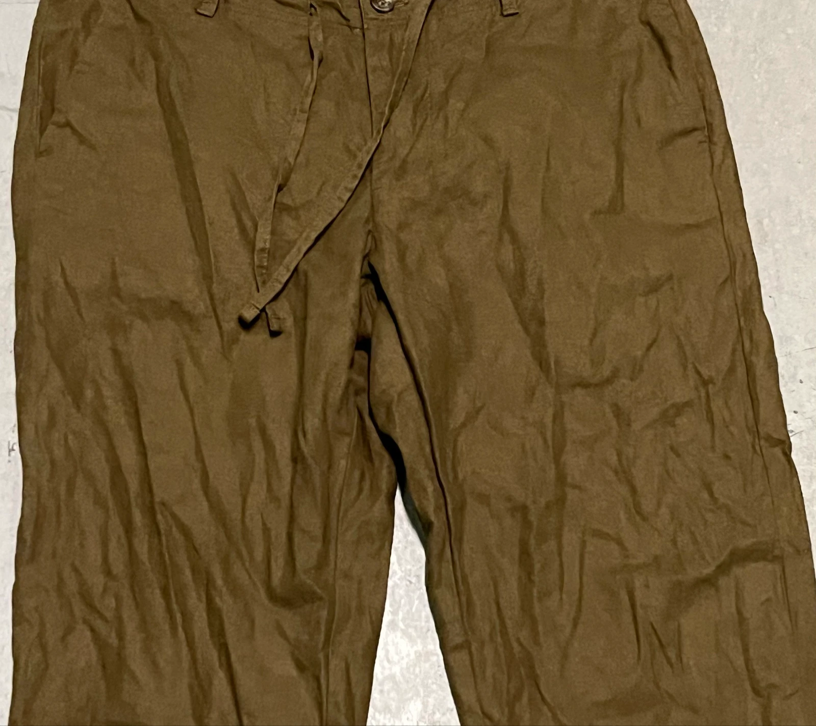 Cotton linen khaki pants – photo 5